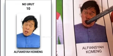 Komeng Viral Dengan Foto Lucu Ternyata Unggul Di DPD Pemilu. Sumber: Rakyat Sulsel.
