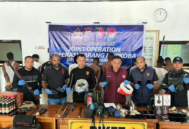 Polda Papua dan BNNP Gerebek Kampung Vietnam, 10 Orang Diamankan dalam Operasi Narkoba